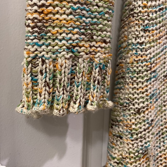 BCBG Maxazria - Cable Multicolor Knit Long Cardigan - Picture 11 of 11